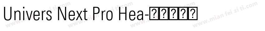 Univers Next Pro Hea字体转换
